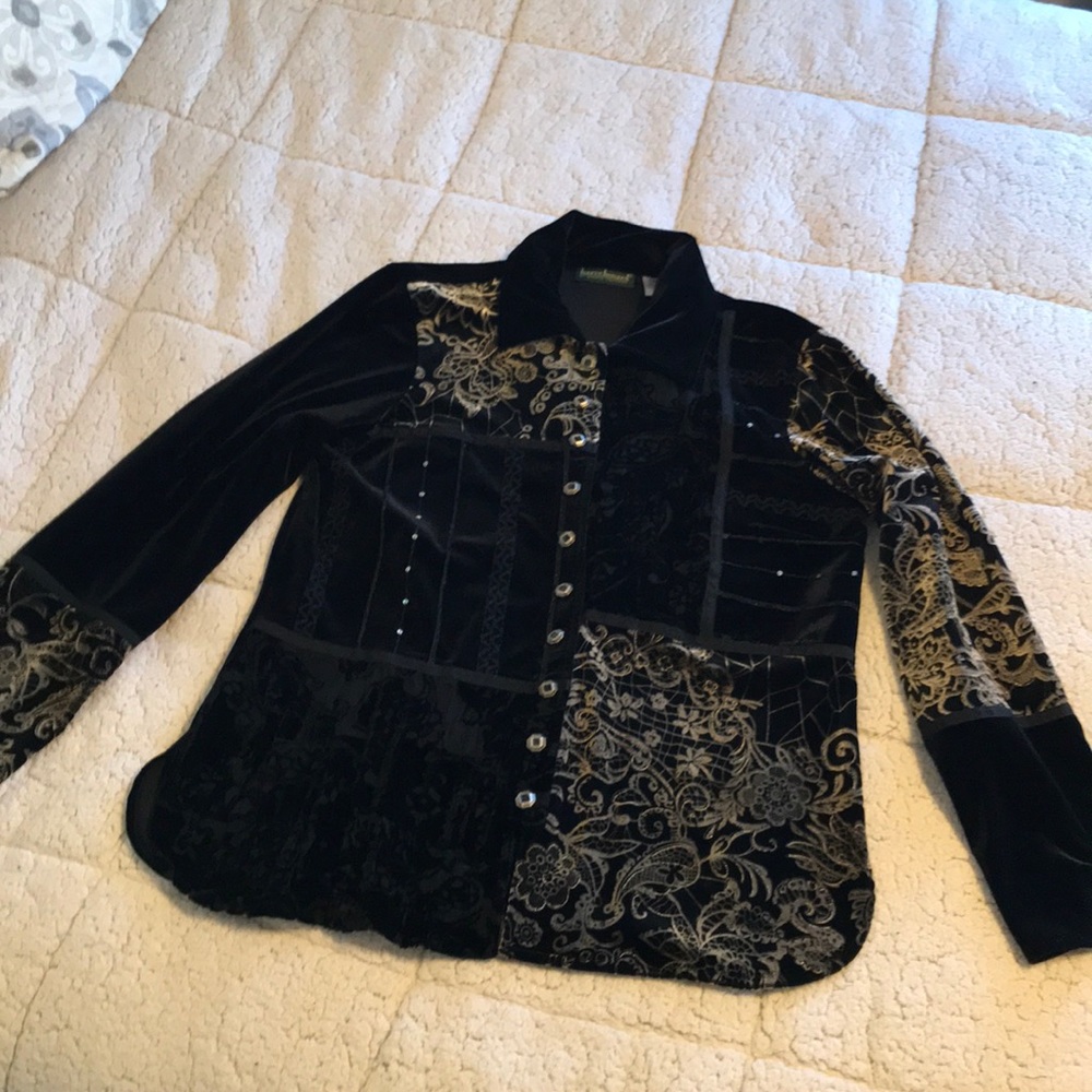Jacket - black velvet
